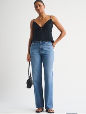 Abercrombie & Fitch The Loose High Rise Jean  Curve Love 29 / 8 Regular